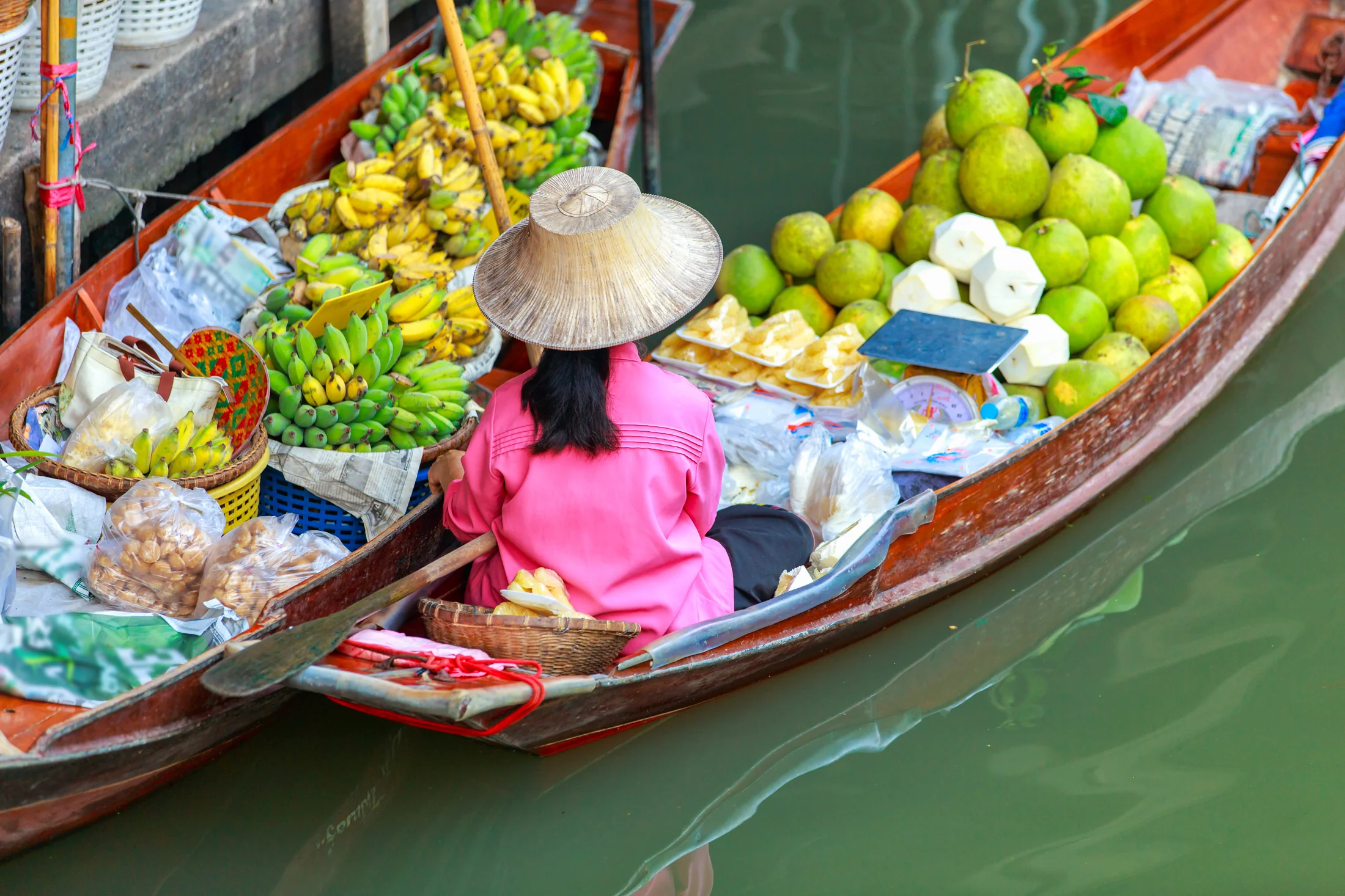 Floating market in Thailand