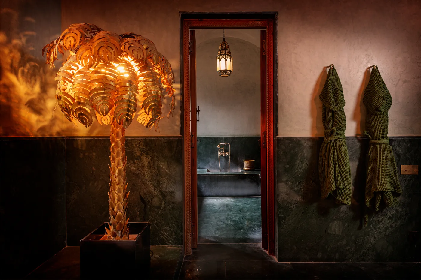 Traditional hammam within the retreat estate