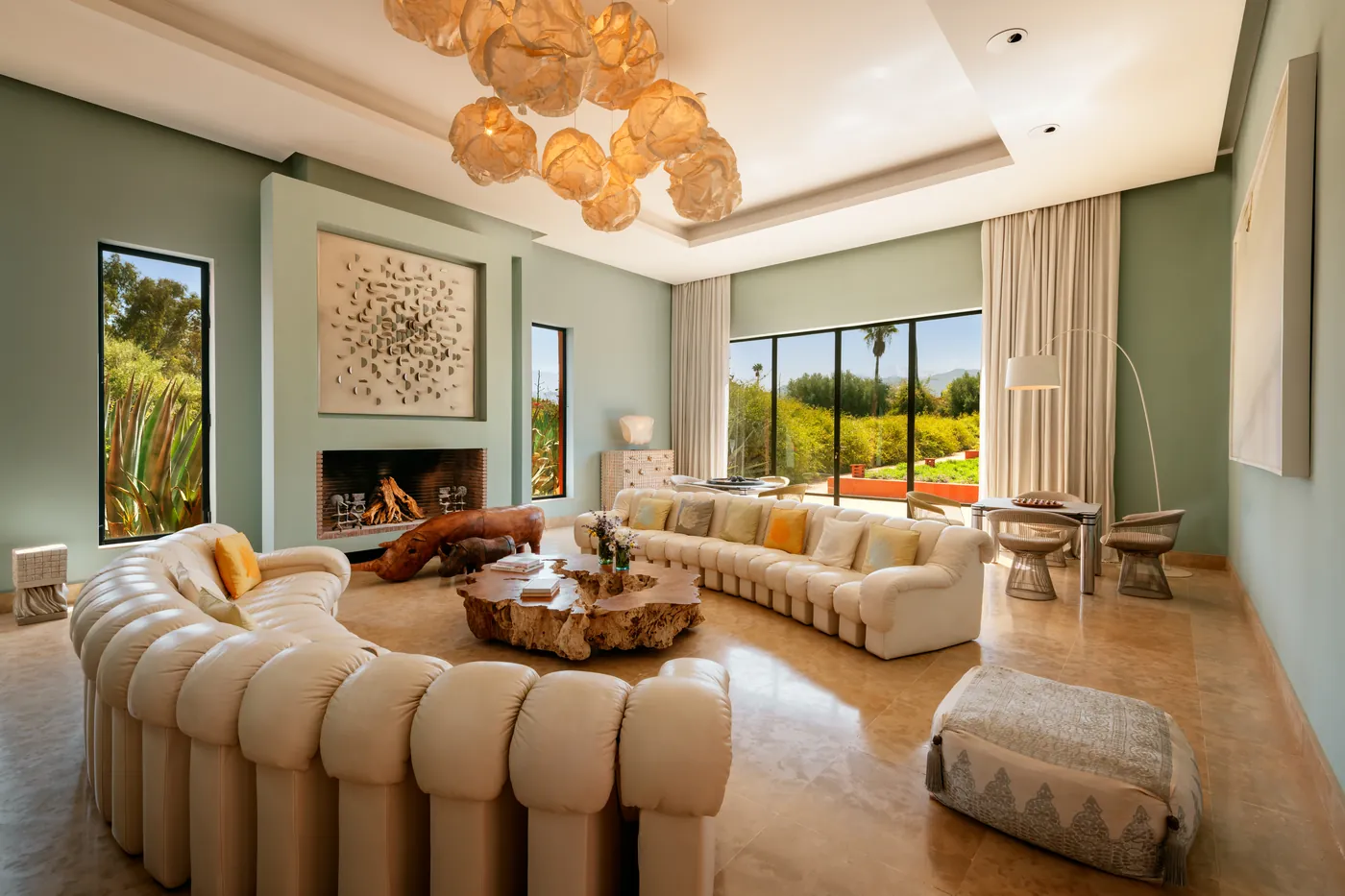 Bright and comfortable sitting room in the main house