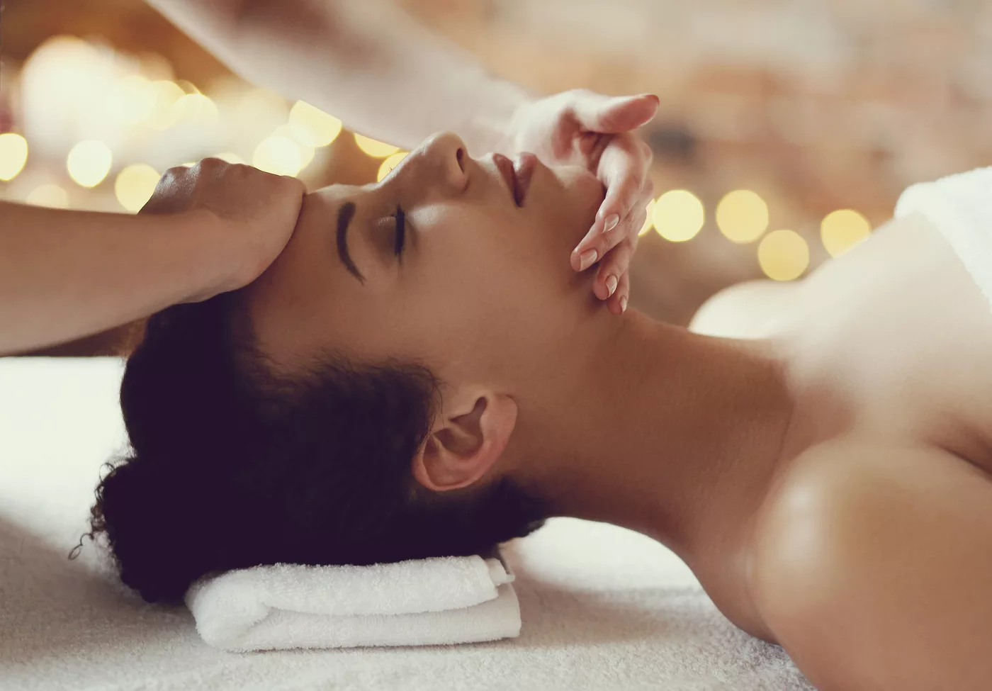 A relaxing wellbeing treatment in a peaceful spa setting