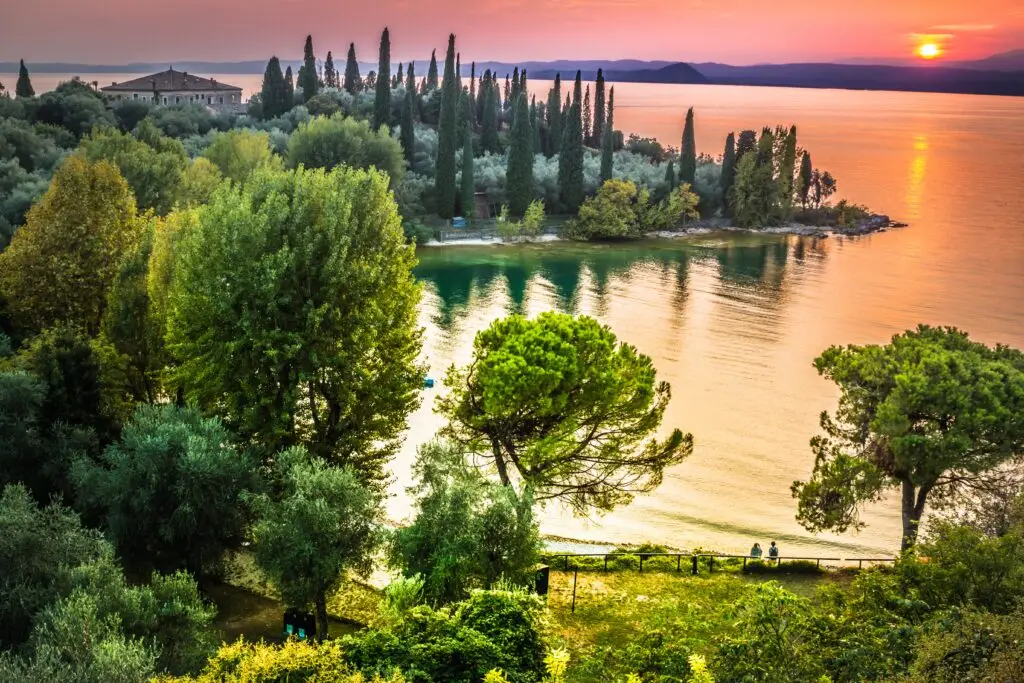 Sunset over Lake Garda
